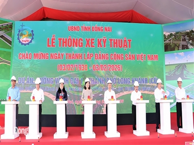 Đường Vành đai 1 Long Khánh chính thức thông xe kỹ thuật